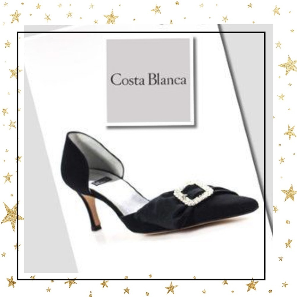 Gorgeous Costa Blanca Black Rhinestone Pum…